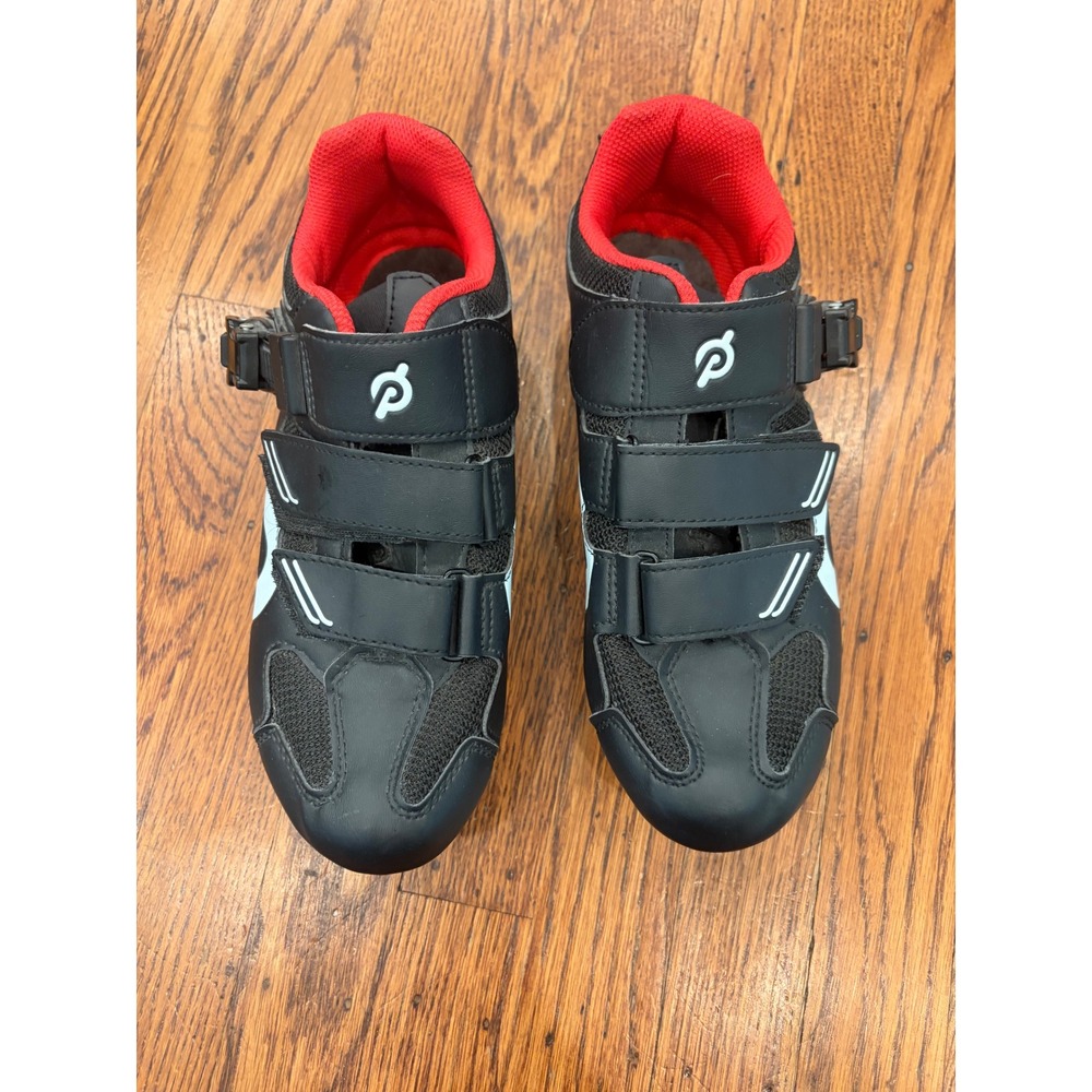 Peloton PL-SH-02 Cycling Shoes Black Red Women Size 39 US 8 Delta Cleats